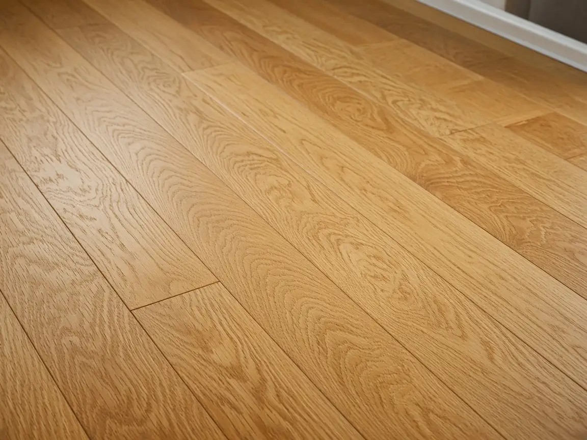 Oak hardwood floorboards in a home